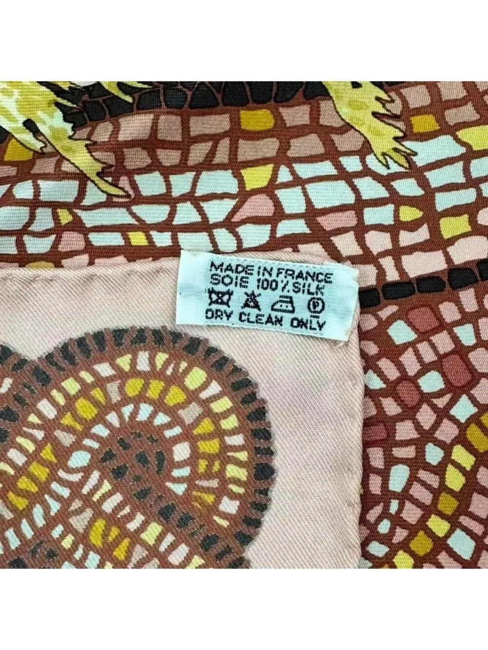 Hermes Scarf Silk Carre 90 Sous le Cedre Under Himalayan Cedar Pink